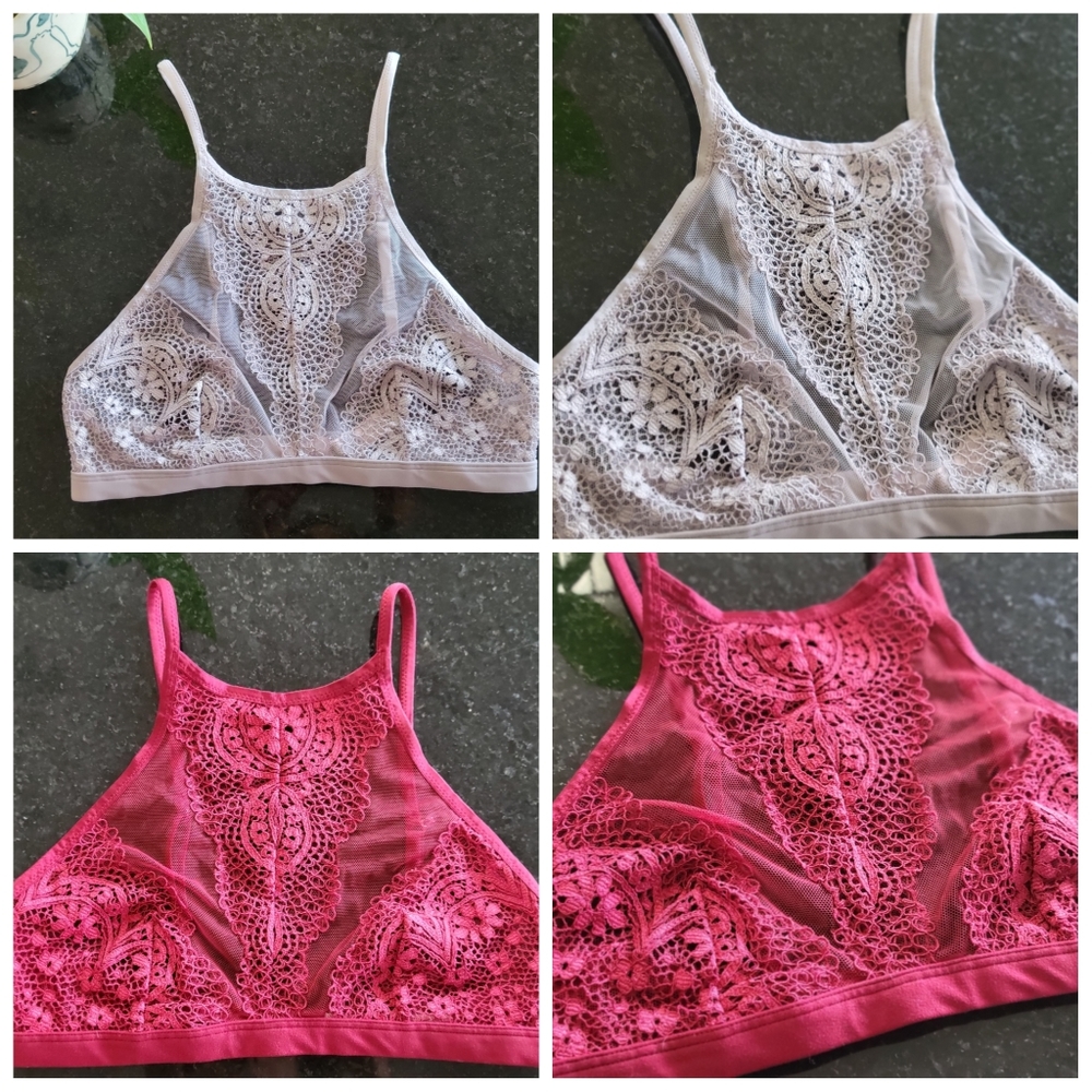 Victoria's Secret Bralette Bundle Lilac and Red